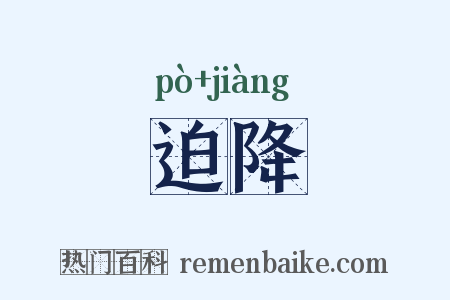 迫降是什么意思的图片